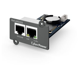 CyberPower RMCARD205 Tarjeta de Gestión Remota para SAI/UPS con RJ45, Monitorización de Temperatura y Humedad, Compatible con Envirosensor